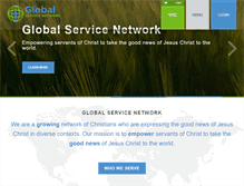 Tablet Screenshot of globalservicenetwork.org